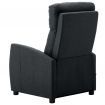 Massage Reclining Chair Dark Grey Fabric