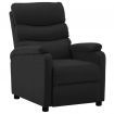 Reclining Chair Black Faux Leather