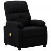 Massage Recliner Chair Black Fabric