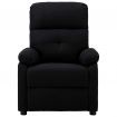 Massage Recliner Chair Black Fabric