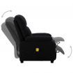 Massage Recliner Chair Black Fabric