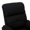 Massage Recliner Chair Black Fabric