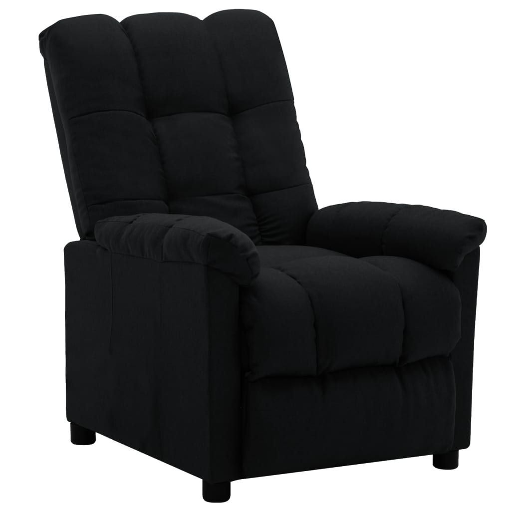 Recliner Black Fabric