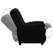 Recliner Black Fabric