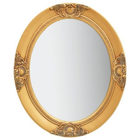 Wall Mirror Baroque Style 50x60 cm Gold