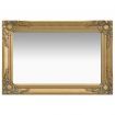 Wall Mirror Baroque Style 60x40 cm Gold