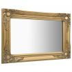 Wall Mirror Baroque Style 60x40 cm Gold