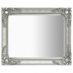 Wall Mirror Baroque Style 50x60 cm Silver