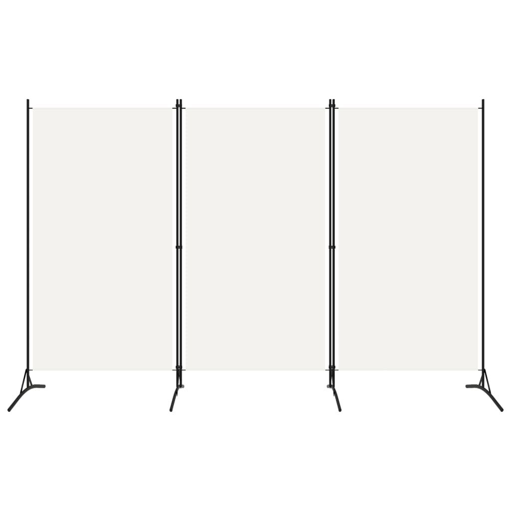 3-Panel Room Divider White 260x180 cm