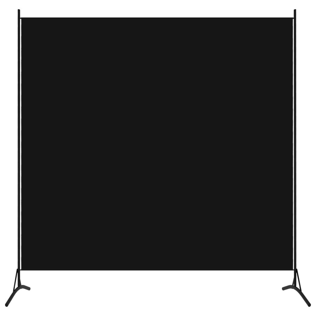 1-Panel Room Divider Black 175x180 cm