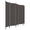 5-Panel Room Divider Anthracite 250x180 cm