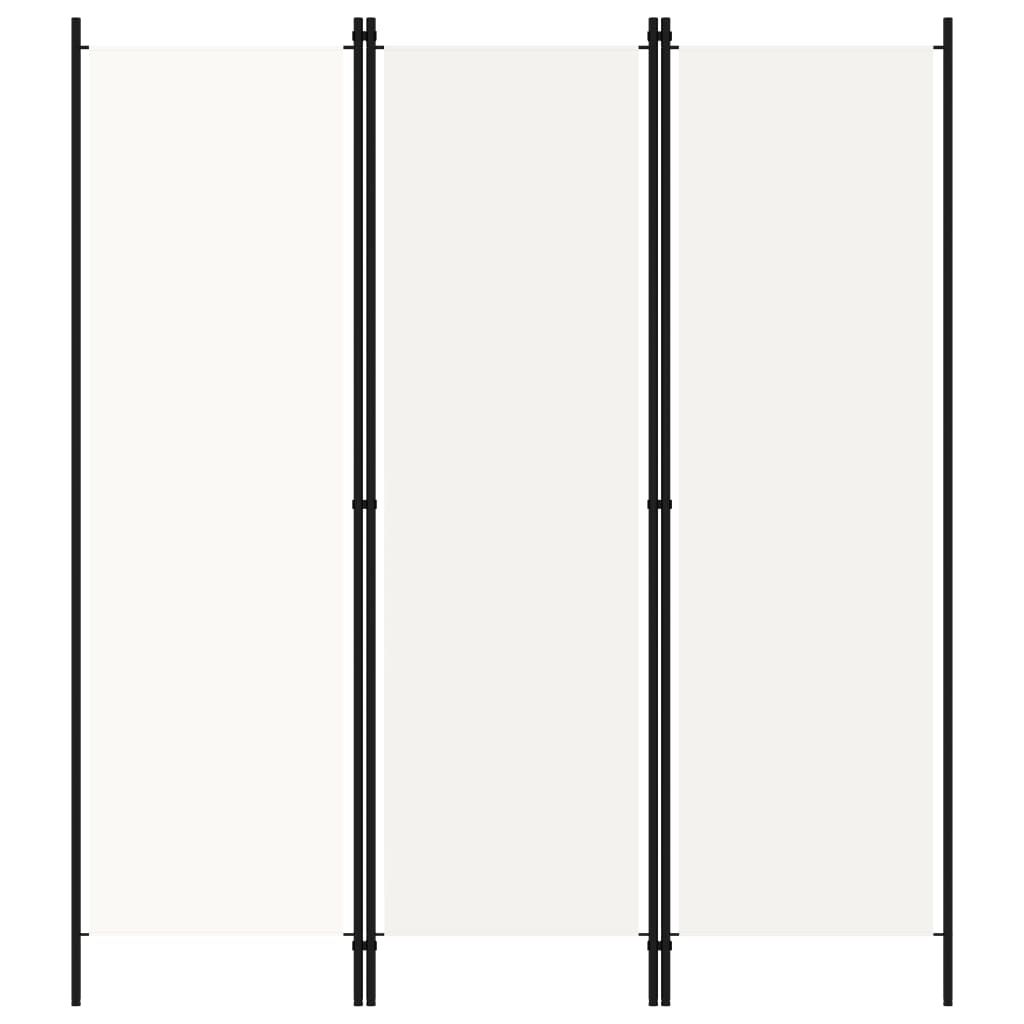 3-Panel Room Divider White 150x180 cm