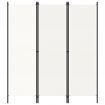 3-Panel Room Divider White 150x180 cm