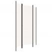 3-Panel Room Divider White 150x180 cm