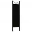 3-Panel Room Divider Black 120x180 cm