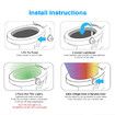 LED Toilet Seat Night Light Motion Sensor 8 Colors Changeable Lamp AAA Battery Powered