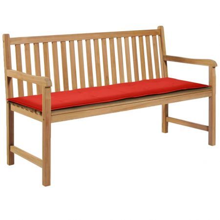 Garden Bench Cushion Red 150x50x3 cm