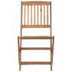 Folding Outdoor Chairs 2 pcs Solid Acacia Wood