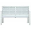 Garden Bench 120 cm HDPE White Wood Look