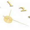 3D Wall Clock Modern Design 100 cm XXL Gold