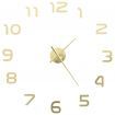 3D Wall Clock Modern Design 100 cm XXL Gold