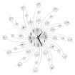 Wall Clock with Quartz Movement Modern Design 50 cm