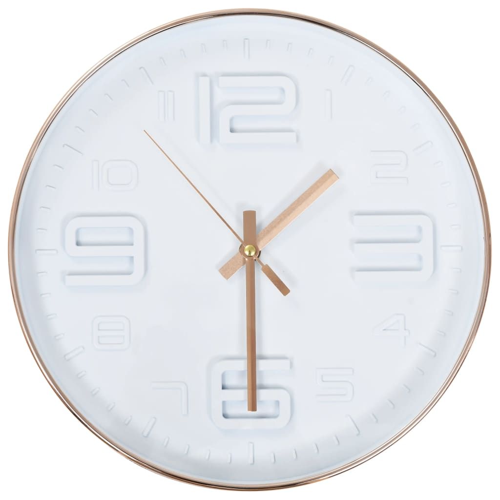 Wall Clock Copper Look 30 cm