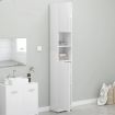 Bathroom Cabinet White 32x25.5x190 cm Chipboard