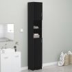 Bathroom Cabinet Black 32x25.5x190 cm Chipboard