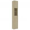 Bathroom Cabinet Sonoma Oak 32x25.5x190 cm Chipboard