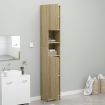 Bathroom Cabinet Sonoma Oak 32x25.5x190 cm Chipboard