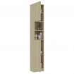 Bathroom Cabinet Sonoma Oak 32x25.5x190 cm Chipboard