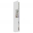 Bathroom Cabinet High Gloss White 32x25.5x190 cm Chipboard