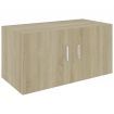 Wall Mounted Cabinet Sonoma Oak 80x39x40 cm Chipboard