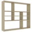 Wall Shelf Sonoma Oak 90x16x78 cm Chipboard