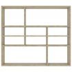 Wall Shelf Sonoma Oak 90x16x78 cm Chipboard