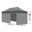 Mountview Gazebo Pop Up Marquee 3x6m Canopy Wedding Tent Outdoor Camping Folding