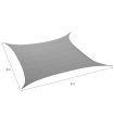 Mountview Sun Shade Sail Cloth Canopy Outdoor Awning Rectangle Charcoal 5x3M