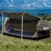 Mountview Double Swag Camping Swags Canvas Dome Tent Free Standing Grey