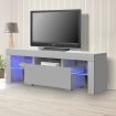 TV Cabinet Entertainment Unit Stand Wooden LED Lowline Shelf Storage Furniture