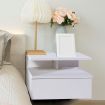 2x Bedside Tables Side Table White