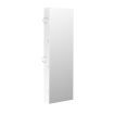 Levede Wall Mounted or Hang Over Mirror Jewellery Cabinet with LED Light White