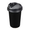 200 Pcs 16oz Disposable Takeaway Coffee Paper Cups Triple Wall Take Away w Lids