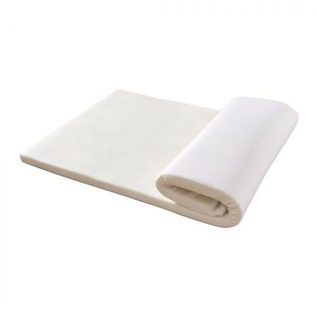 DreamZ 7cm Memory Foam Bed Mattress Topper Polyester Underlay Cover Queen