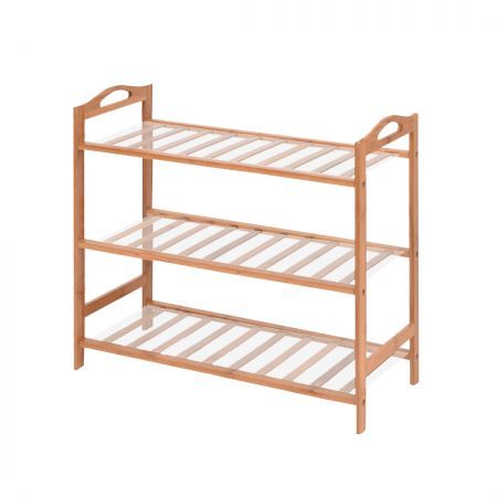 2x Levede 3 Tier Bamboo Shoe Rack Shoes Organizer Storage Shelves Stand Shelf 2x Levede 3 Tier Bamboo Shoe Rack Shoes Organizer Storage Shelves Stand Shelf