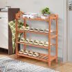 2x Levede 4 Tier Bamboo Shoe Rack Shoes Organizer Storage Shelves Stand Shelf