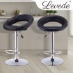 4x Levede PU Leather Swivel Bar Stools Kitchen Dining Chair Gas Lift Adjustable
