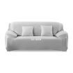 Easy Fit Stretch Couch Sofa Slipcovers Protectors Covers 2 Seater Grey