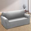 Easy Fit Stretch Couch Sofa Slipcovers Protectors Covers 2 Seater Grey