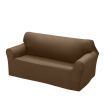 Easy Fit Stretch Couch Sofa Slipcovers Protectors Covers 2 Seater Taupe